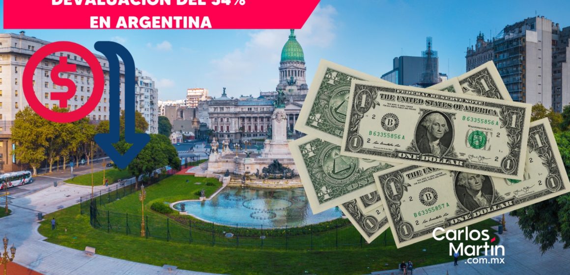 Gobierno de Argentina anuncia devaluación del peso del 50% y recortes del gasto público