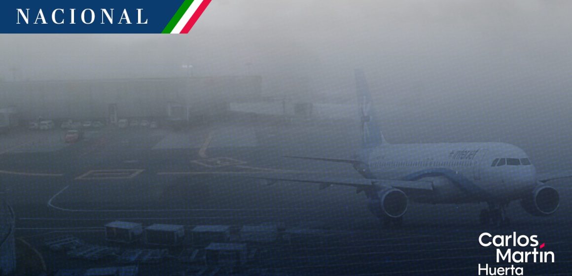 Suspendidas operaciones en el AICM por niebla y cero visibilidad