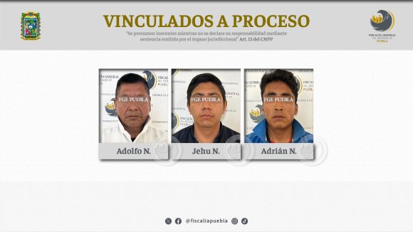 Adolfo, Jehu, Adrián N_ VaP_01 Vinculados a proceso quienes presuntamente incitaron a agredir a policías en el Palacio Municipal de Puebla