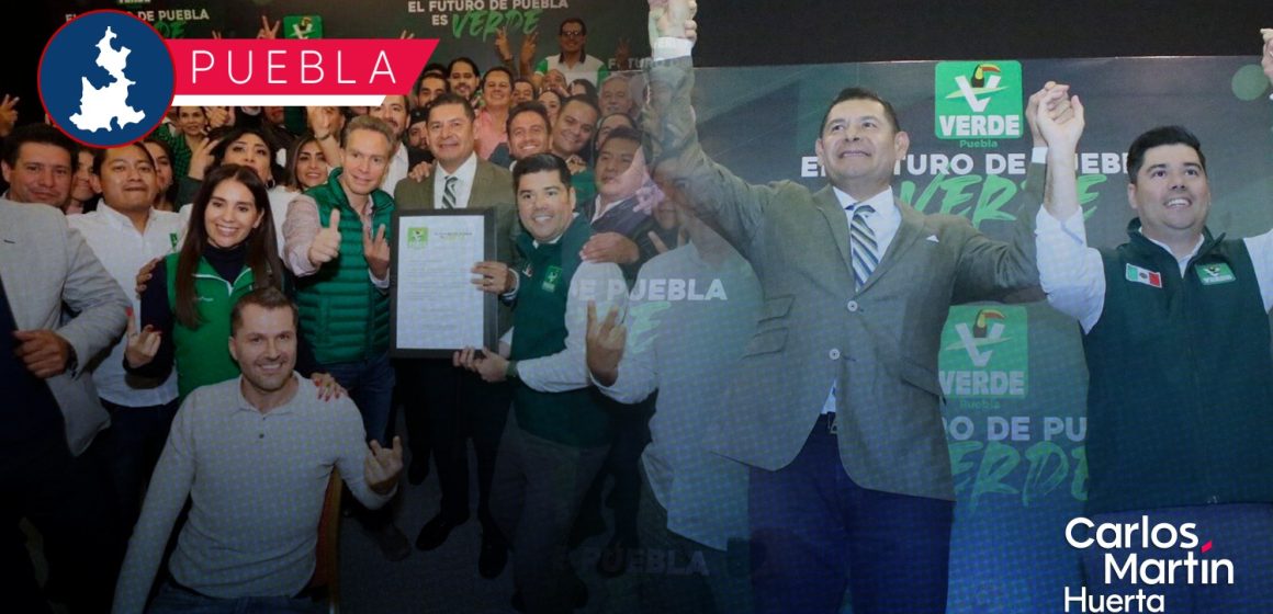 Alejandro Armenta recibe constancia del Partido Verde como Coordinador de Defensa de la 4T en Puebla