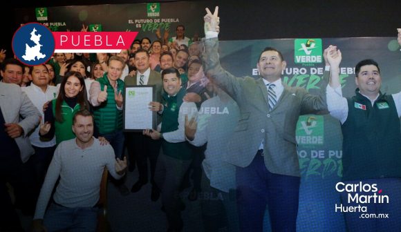 Alejandro Armenta recibe constancia del Partido Verde como Coordinador de Defensa de la 4T en Puebla