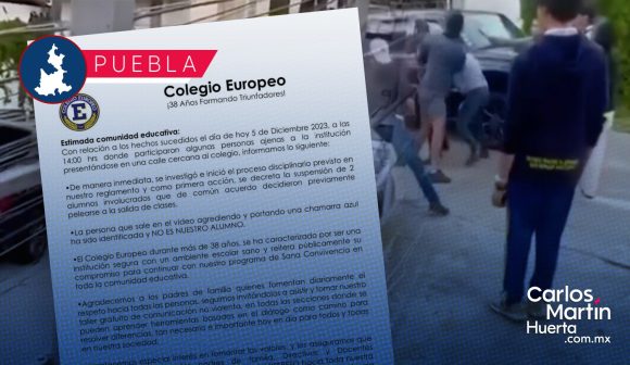 Colegio Europeo suspende a dos estudiantes tras pelea