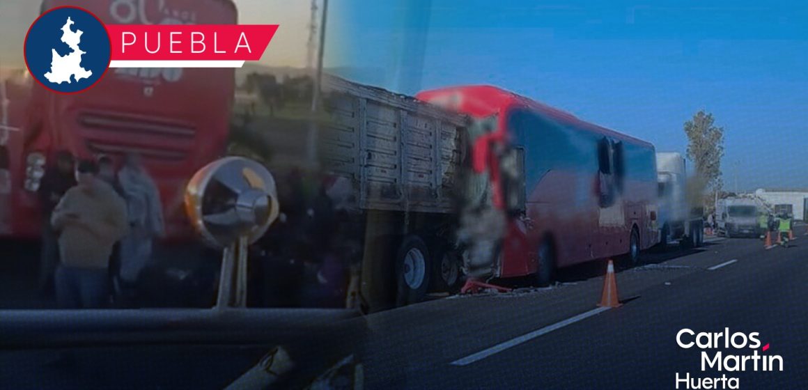 Fuerte accidente en la autopista Puebla-Orizaba; hay 27 heridos