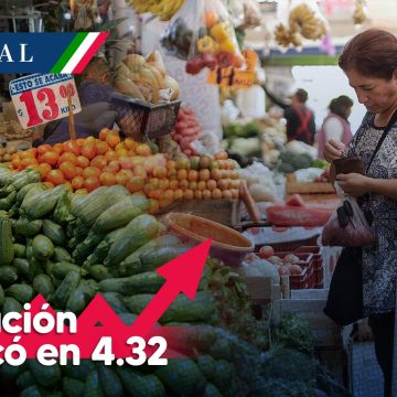 Inflación en México subió en noviembre y se ubicó en 4.32%