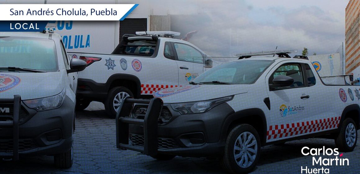 Mejoran equipamiento de Protección Civil de San Andrés Cholula; entregan camionetas