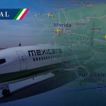 Primer vuelo de Mexicana de Aviación es desviado a Mérida