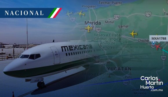 Primer vuelo de Mexicana de Aviación es desviado a Mérida