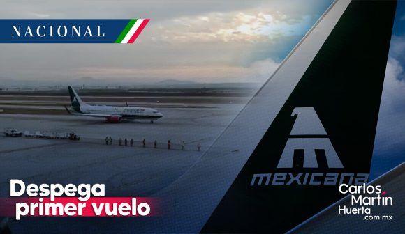 (VIDEO) Despega primer vuelo de Mexicana de Aviación
