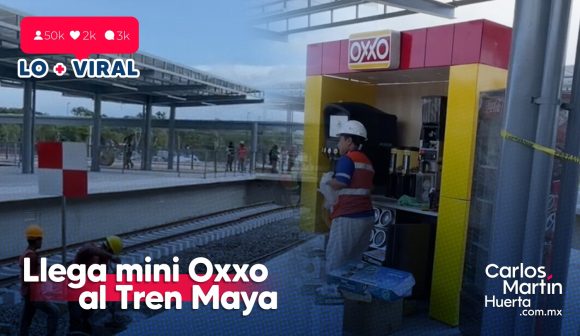 (VIDEO) Llega mini Oxxo al Tren Maya