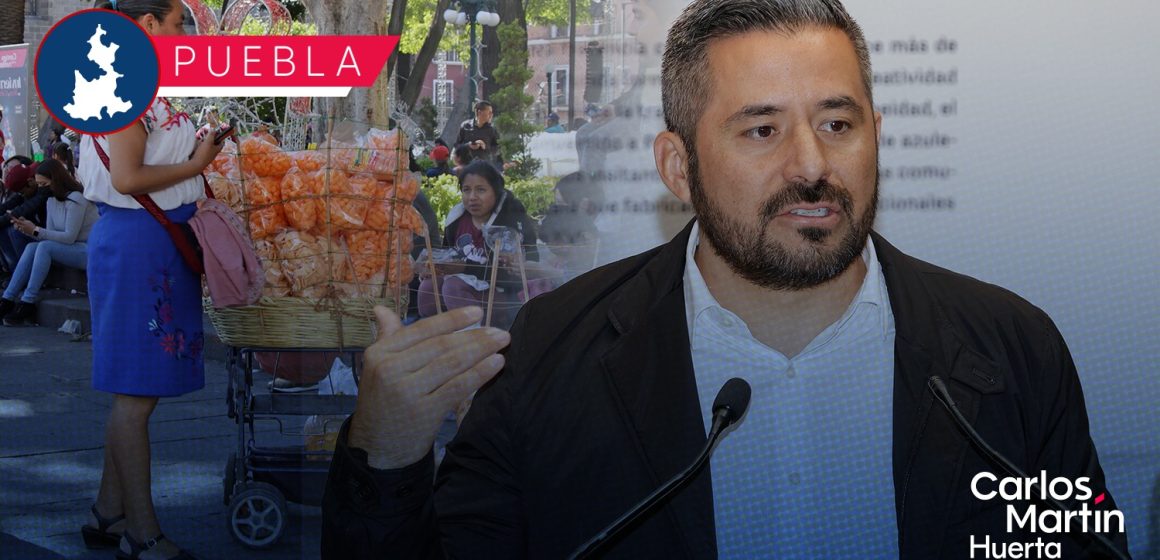 No hay permisos para ambulantes en Puebla: Adán Domínguez