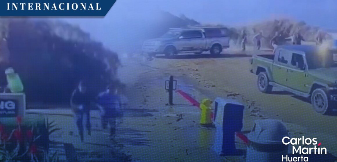 (VIDEO) Enorme ola impacta playa de California y deja ocho heridos