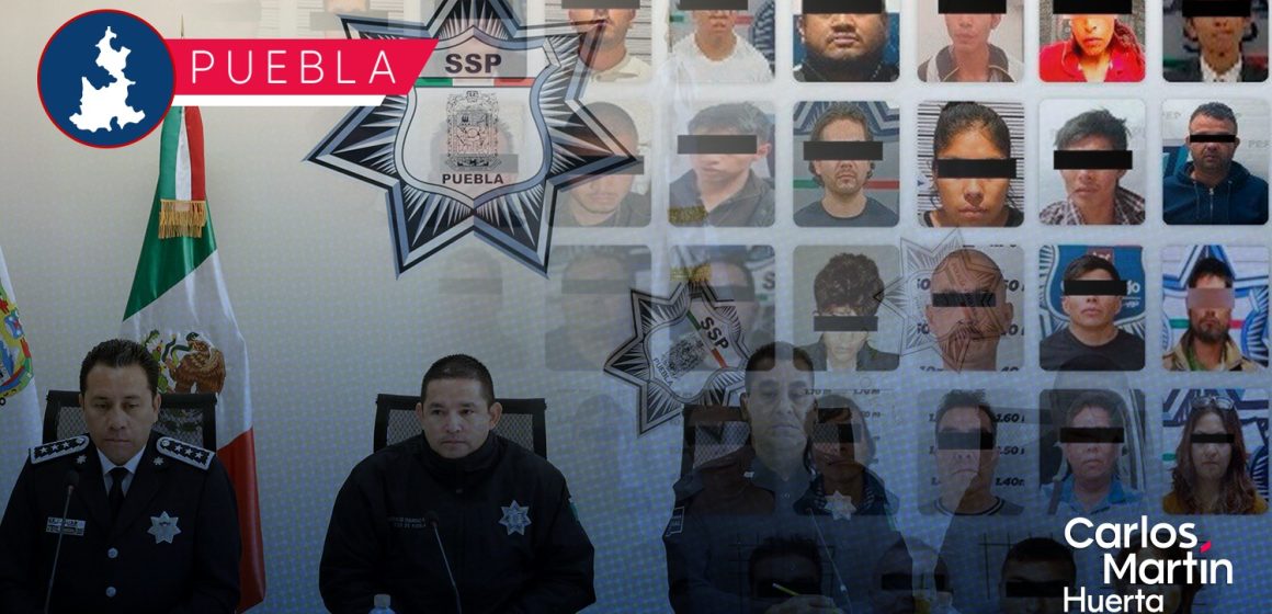 SSP reporta 47 detenciones mediante plan “Fuerza por Puebla”