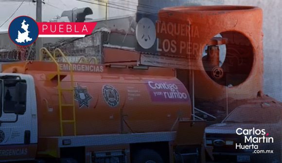 Tanque de gas provoca explosión en taquería de Puebla; no hay heridos