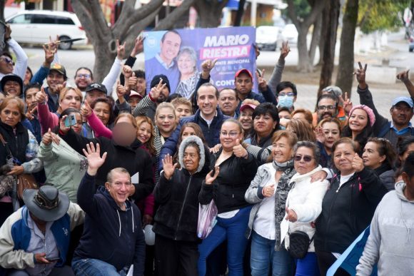 a2587628-9937-410e-9aa3-2ca040f78d96 Mario Riestra recorre la junta auxiliar Ignacio Zaragoza