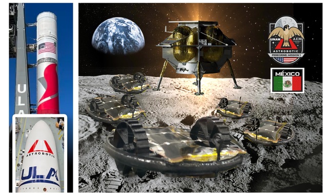 Listo, lanzamiento de la primera misión mexicana de micro robots a la superficie lunar