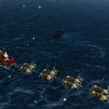 Santa Claus comenzó su ruta para repartir regalos, informa el Pentágono