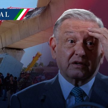 ¡Qué escándalo!, dice AMLO tras colapso de estructura del Tren Interurbano