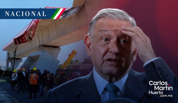 ¡Qué escándalo!, dice AMLO tras colapso de estructura del Tren Interurbano
