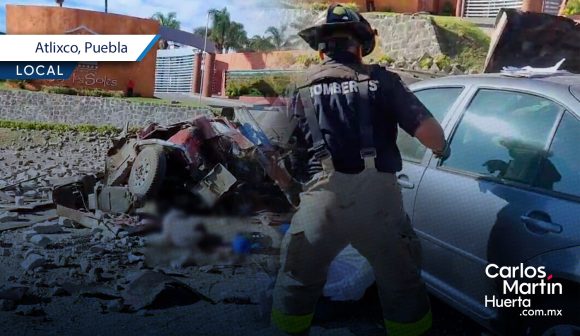 Carambola en carretera federal Atlixco-Izúcar, deja un muerto y dos heridos