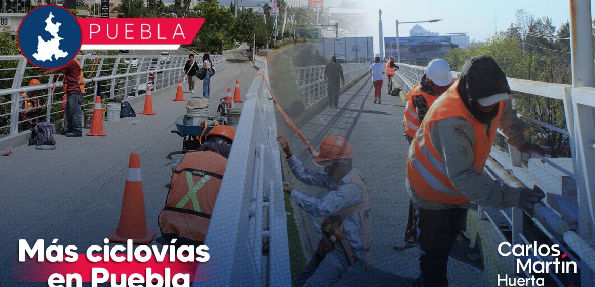 Ampliarán ciclovías en la Ciudad de Puebla; darán mantenimiento a existentes