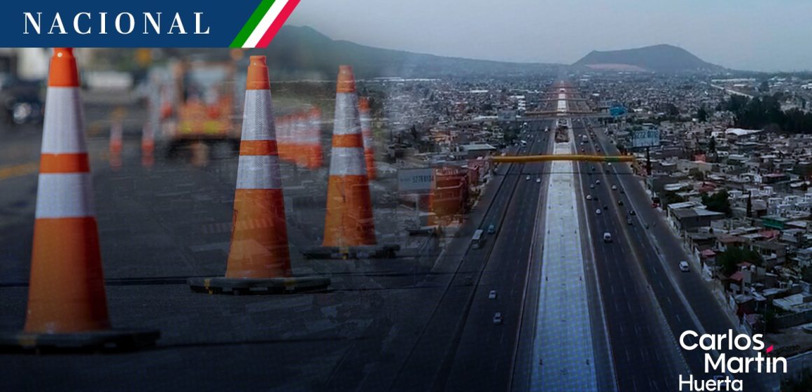 Habrá cierre de carriles de la autopista México-Puebla por obras