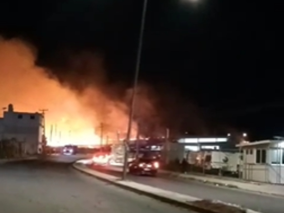 Diseño sin título (63) Se registró aparatoso incendio de pastizal cerca del penal de San Miguel