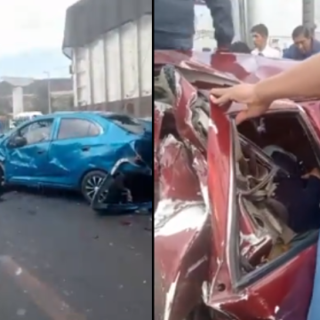 Se registra accidente sobre la Autopista México-Puebla; hay varios lesionados  