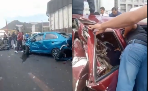 Se registra accidente sobre la Autopista México-Puebla; hay varios lesionados  