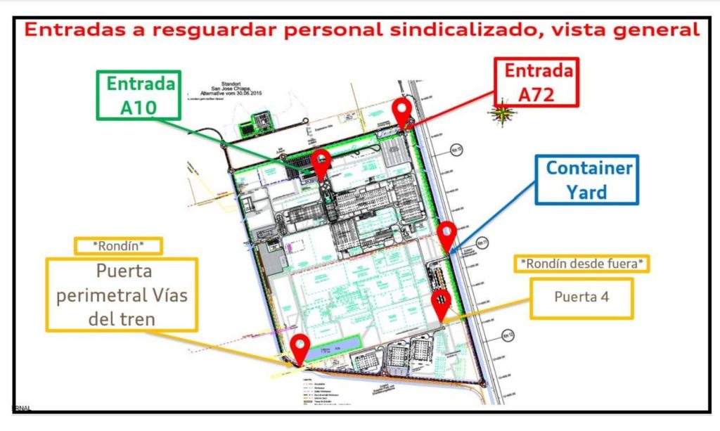 Entradas a resguardar en Audi