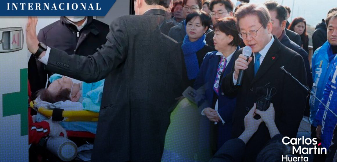 Líder opositor en Corea del Sur se recupera tras ser apuñalado