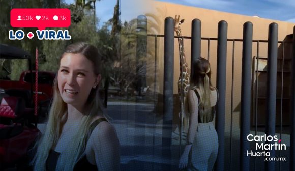 VIDEO Nirvana Hank hija de Jorge Hank Rhon presume una jirafa en su casa