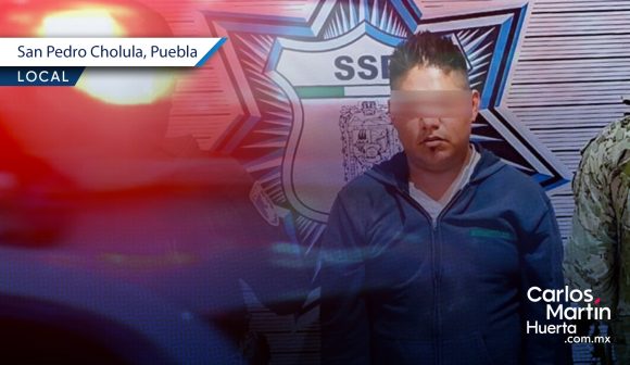 Detienen a presunto narcomenudista en San Pedro Cholula