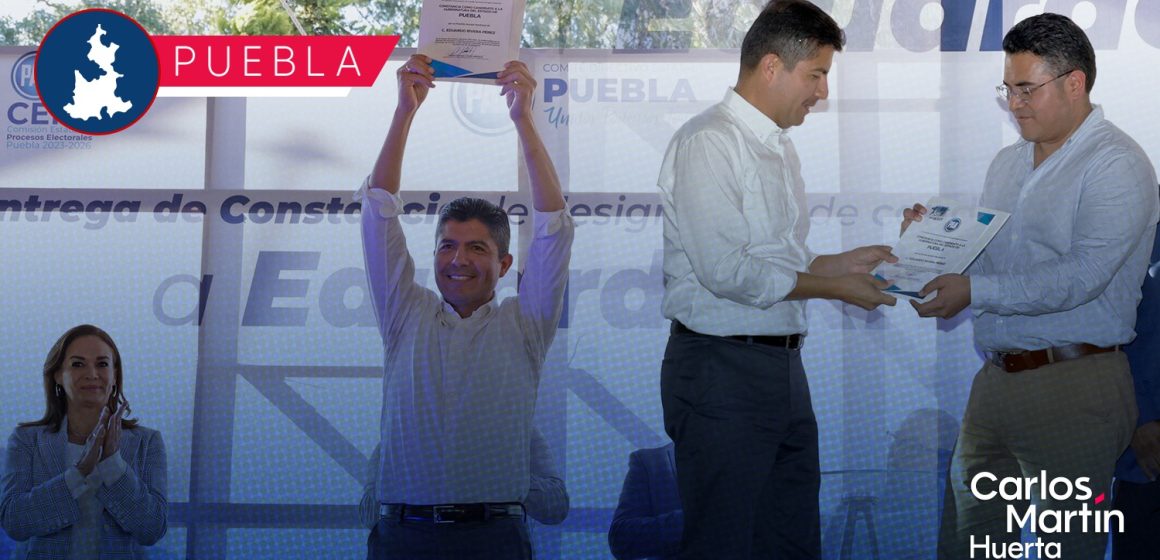 PAN oficializa candidatura de Eduardo Rivera a la gubernatura de Puebla