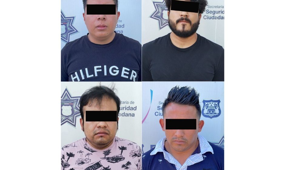 Policía municipal de Puebla detuvo a cuatro integrantes de “Los Conchos”