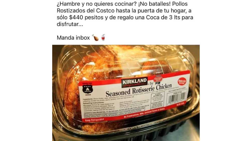 revenden pollos Costco