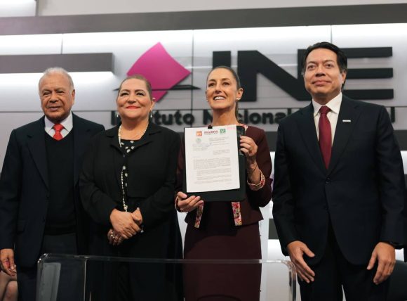 817831be-b86d-4745-9d4b-e95b483236b9 (1) Claudia Sheinbaum se registra ante el INE como candidata a la Presidencia de México