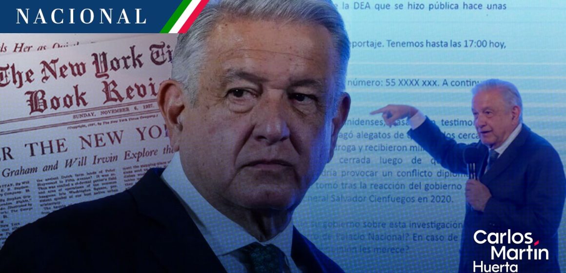 AMLO vuelve a mostrar carta de periodista de NYT ocultando número de teléfono