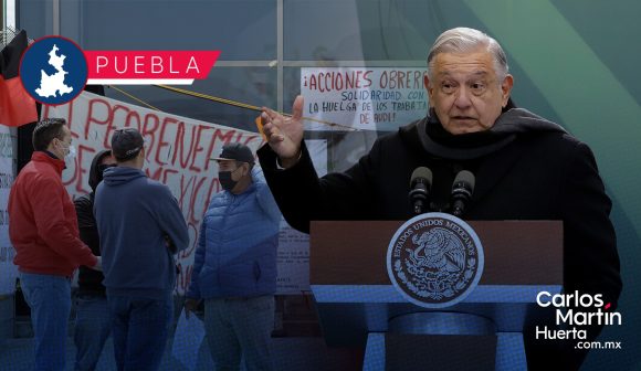 AMLO celebra el fin de la huelga en Audi