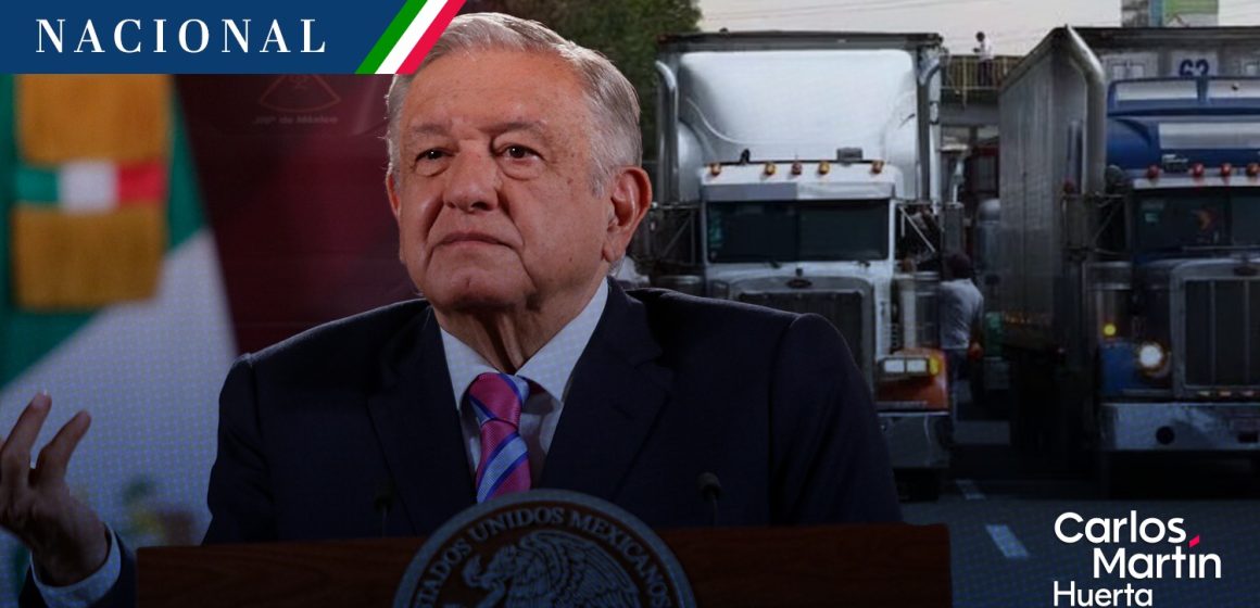 Paro nacional de transportistas tiene propósito politiquero: AMLO