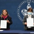 Encabeza la Rectora Lilia Cedillo Ramírez convenio de colaboración entre la BUAP y la USEP