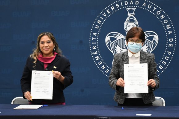 Encabeza la Rectora Lilia Cedillo Ramírez convenio de colaboración entre la BUAP y la USEP