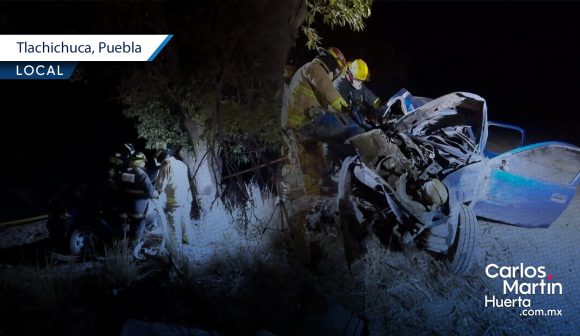 Choque deja dos muertos y un lesionado en Tlachichuca