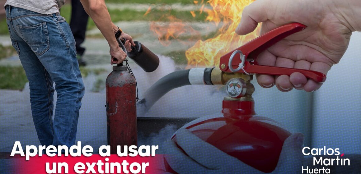 Aprende a utilizar un extintor en caso de emergencia