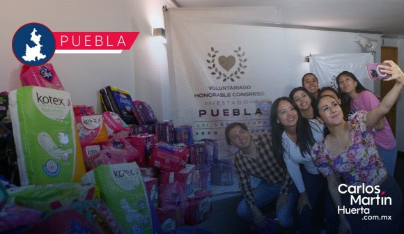 Congreso recolecta más de 3 mil paquetes de higiene femenina para zonas marginadas