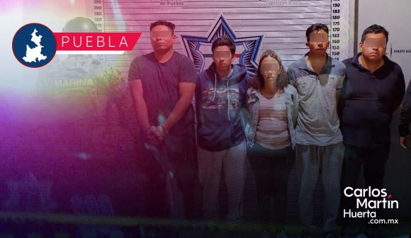 Detenidos - Cuautlancingo Detienen a cinco personas con armas y droga en Cuautlancingo