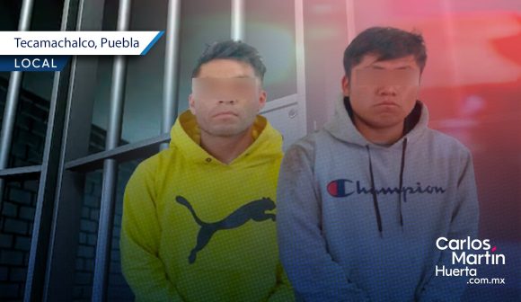 Detienen a dos hombres con arma de fuego en Tecamachalco