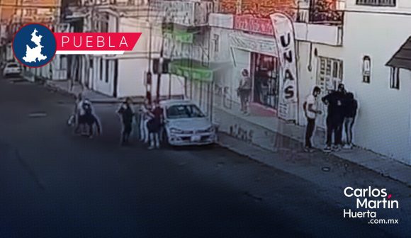En menos de 2 minutos, delincuentes realizan tres asaltos en Puebla