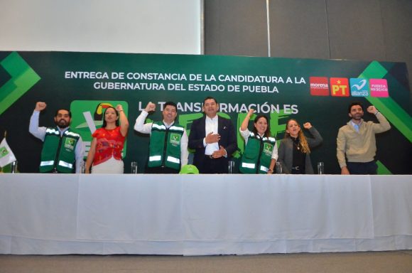 Es oficial, Alejandro Armenta es el candidato del PVEM y el PT a la gubernatura de Puebla