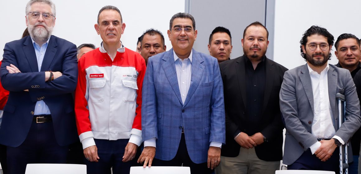 Acuerdo entre Audi y Sindicato, fortalece ambiente laboral en Puebla: Sergio Salomón