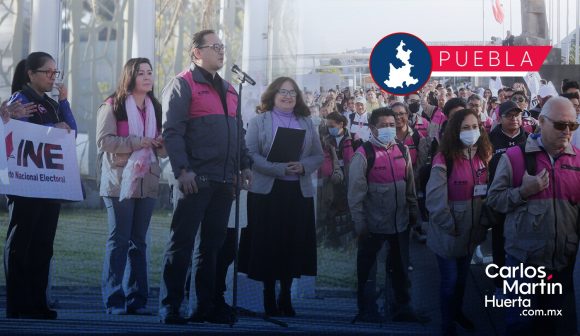 INE da banderazo de salida a supervisores y capacitadores en Puebla